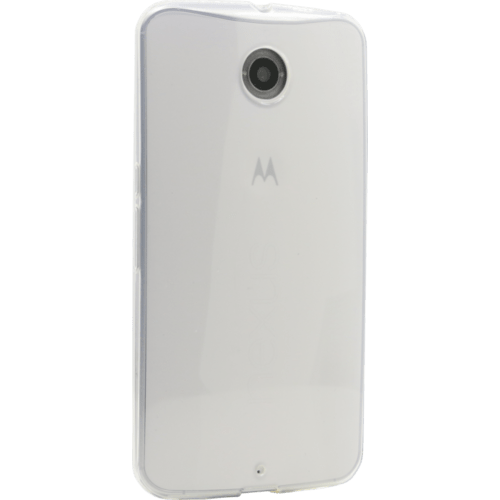 Coque silicone pour Motorola Google Nexus 6, Transparent