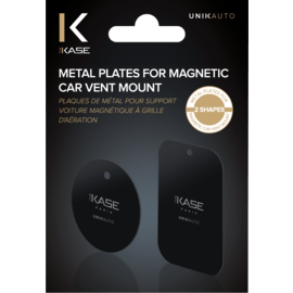 Metal Plates for Magnetic Car Vent Mount (2 shapes)