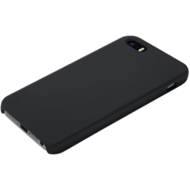 Coque en Gel de Silicone Doux pour Apple iPhone 5/5s/SE, Noir satin