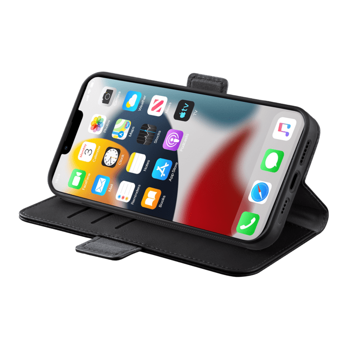 Etui & Coque robuste magn&eacute;tique 2-en-1 pour Apple iPhone 14 Plus, Noir Onyx