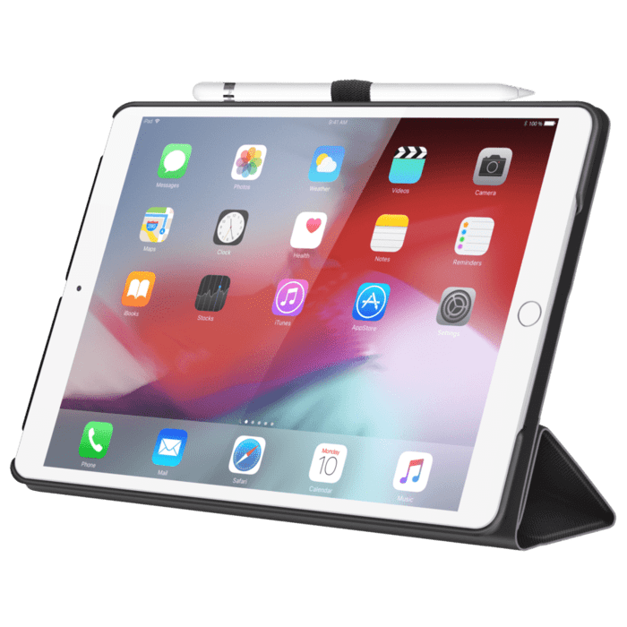 Folio Slim Fit Flip Case with Pencil Loop For Apple iPad Air/Air 2/iPad Pro 9.7-inch/iPad 5th/6th generation