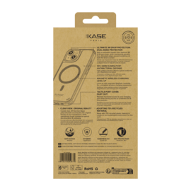 Coque antibact&eacute;rienne antichoc magn&eacute;tique invisible Fabriqu&eacute; Avec du 75% Plastique Recycl&eacute; pour Apple iPhone 15, Transparente