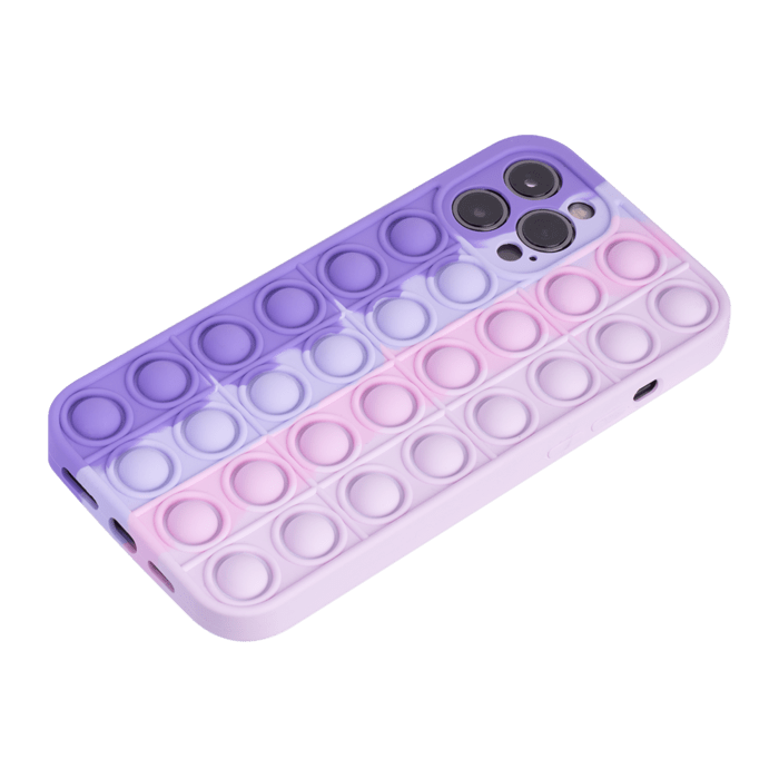 Coque Popping Bubble pour Apple iPhone 12 Pro Max, Bleu Vert