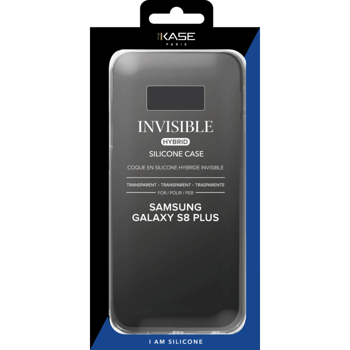 Coque hybride invisible pour Samsung Galaxy S8+, Transparent