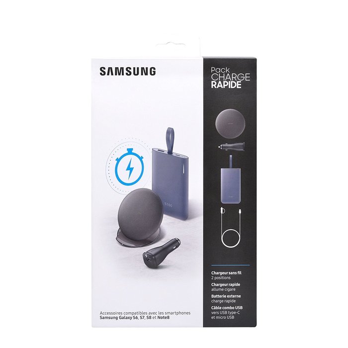PowerPack Samsung - PAD + PowerBank + Chargeur voiture + Cable Combo USB Type C