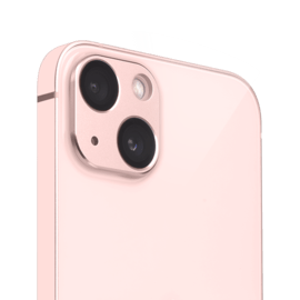 Metallic Alloy Camera Lens Protector for Apple iPhone 13/13 mini, Rhodium Pink