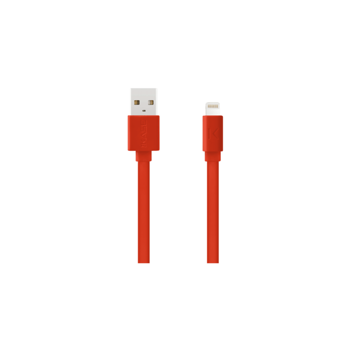 C&acirc;ble Lightning certifi&eacute; MFi Apple Charge/Sync (1M), Rouge Ardent