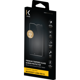 Protection d'&eacute;cran premium en verre tremp&eacute; pour Microsoft Lumia 950XL, Transparent