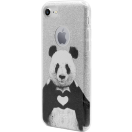 Case Panda Sparkly Glitter Slim Case for Apple iPhone 7