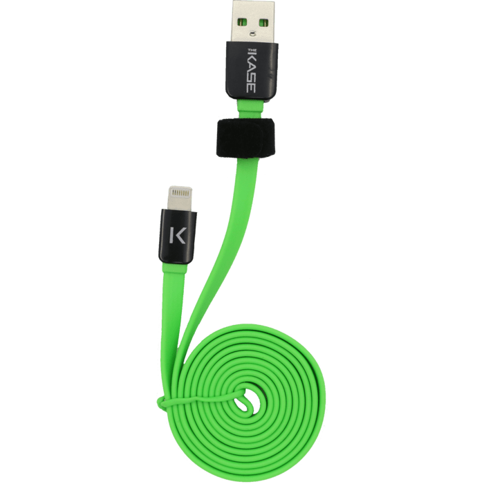 C&acirc;ble Lightning Plat vers USB (1m), Vert Pomme