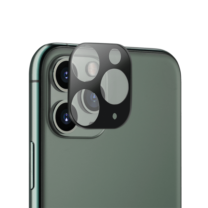 Gen 2.0 Protection pour objectif d'appareil photo premium en verre trempé Apple iPhone 11 Pro/11 Pro Max, Noir