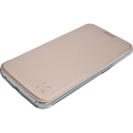 Coque clapet transparent pour Samsung Galaxy S6 Edge, Platine