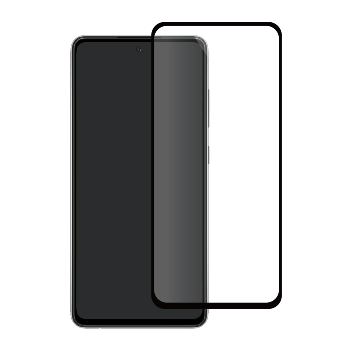 Protection d'écran en verre trempé (100% de surface couverte) pour Samsung Galaxy A52 4G/A52 5G/A52s 5G 2021, Noir