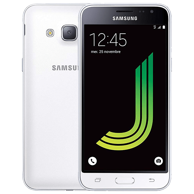 Galaxy J3 (2016) reconditionn&eacute; 16 Go, Blanc, d&eacute;bloqu&eacute;