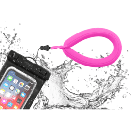 Dragonne flottante universelle en néoprène, rose flamant