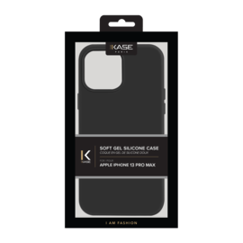 Coque en Gel de Silicone Doux pour Apple iPhone 13 Pro Max, Noir satin