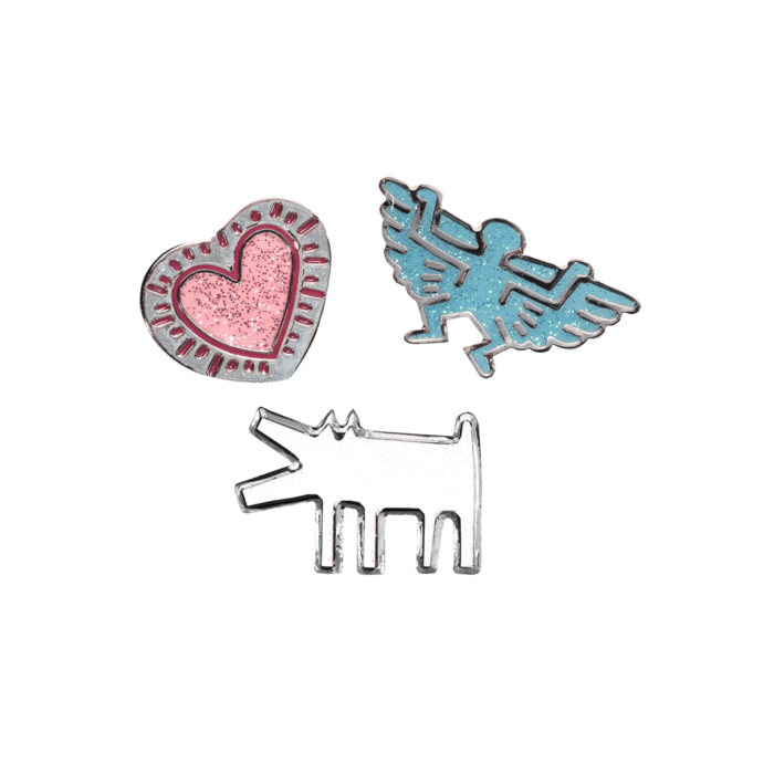 Pilz x Keith Haring Charme de lacet de chaussure, ensemble &agrave; paillettes