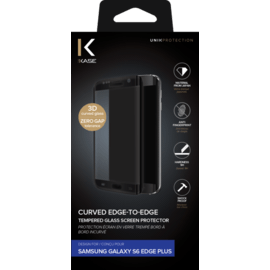 Protection d'&eacute;cran en verre tremp&eacute; Bord &agrave; Bord Incurv&eacute; pour Samsung Galaxy S6 Edge Plus, Noir