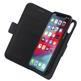 Case Anti-Shock 2-in-1 Magnetic Wallet & Case for Apple iPhone X/XS, Onyx Black