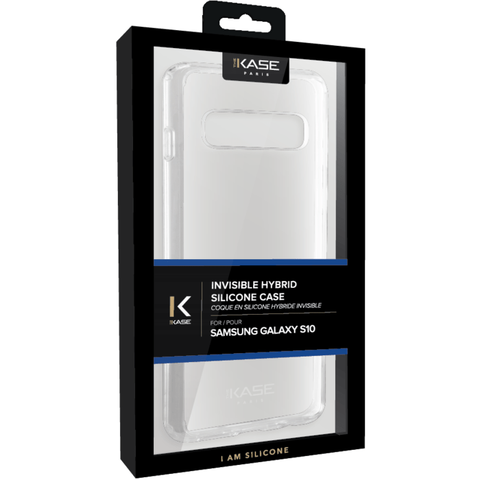 Coque hybride invisible pour Samsung Galaxy S10, Transparente
