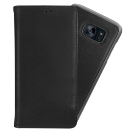 Case 2-in-1 Magnetic Slim Wallet & Case for Samsung Galaxy S7 Edge, Black