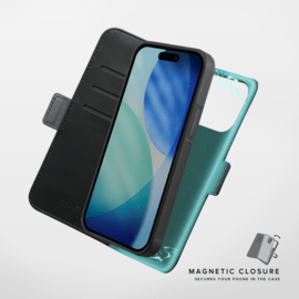 Etui & Coque robuste magn&eacute;tique 2-en-1 et fabriqu&eacute; avec un &eacute;tui en plastique recycl&eacute; pour Apple iPhone 17 Pro, Noir Onyx