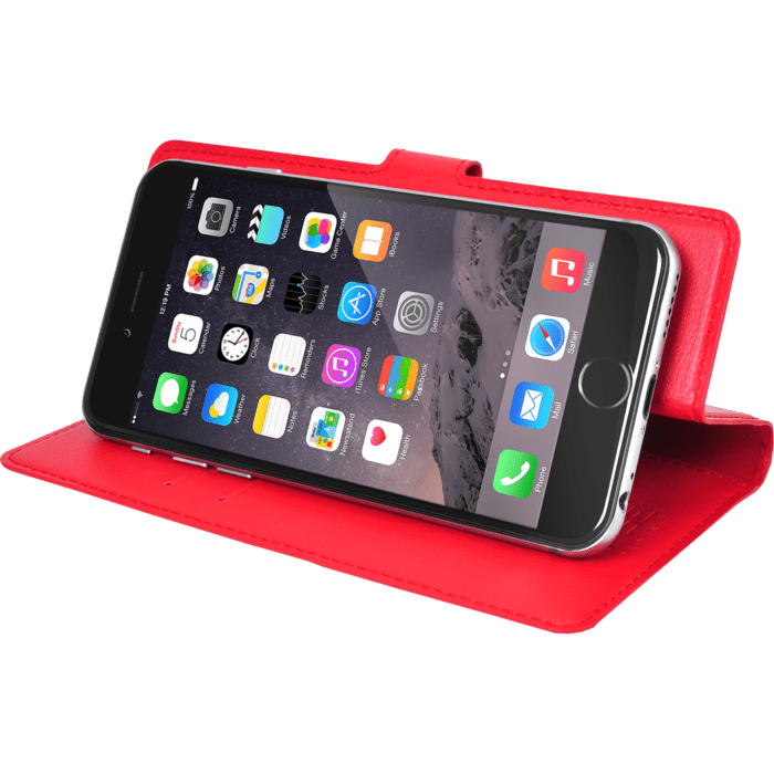 Coque clapet Universelle pour Smartphone (jusqu &agrave; 4.7 pouce), Lipstick Rouge