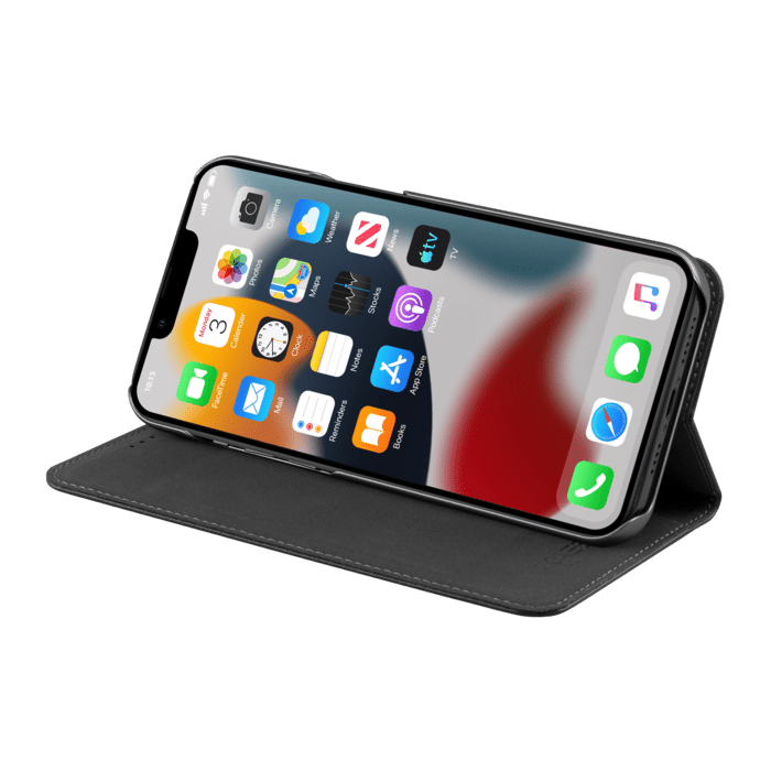 &Eacute;tui et Coque slim magn&eacute;tique 2-en-1 GEN 2.0 pour Apple iPhone 13 Pro Max, Noir