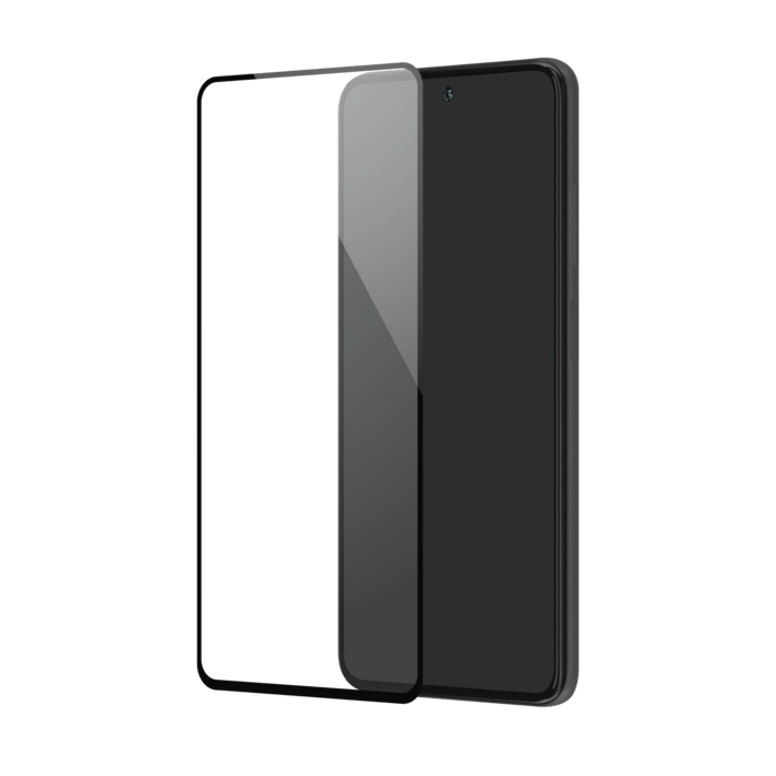 Protection d'&eacute;cran en verre tremp&eacute; (100% de surface couverte) pour Xiaomi Redmi Note 9 Pro, Noir