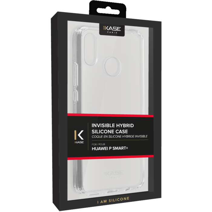 Coque hybride invisible pour Huawei P Smart+, Transparent