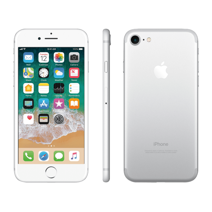 iPhone 7 reconditionn&eacute; 128 Go, Argent, d&eacute;bloqu&eacute;