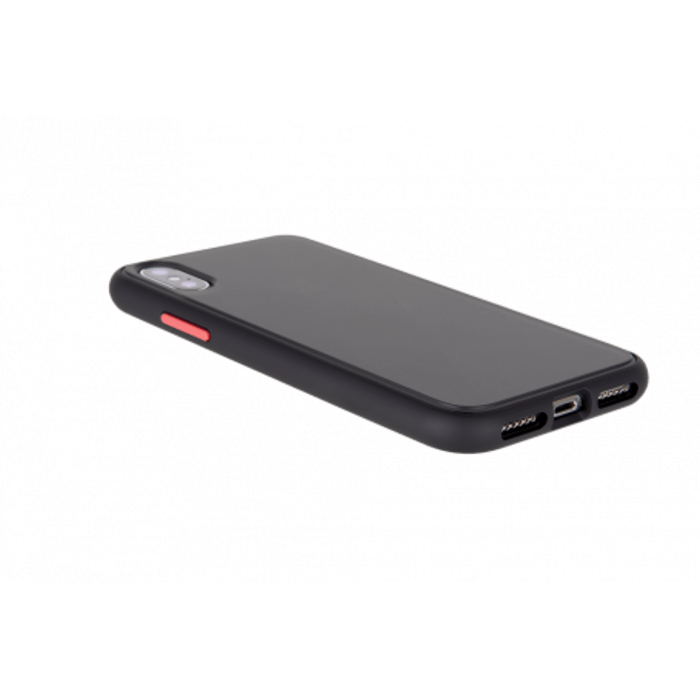 Coque Peach Garden Bi mati&egrave;re Dos fum&eacute; pour IPHONE 6+ / 6S+ / 7+ / 8+ Noire