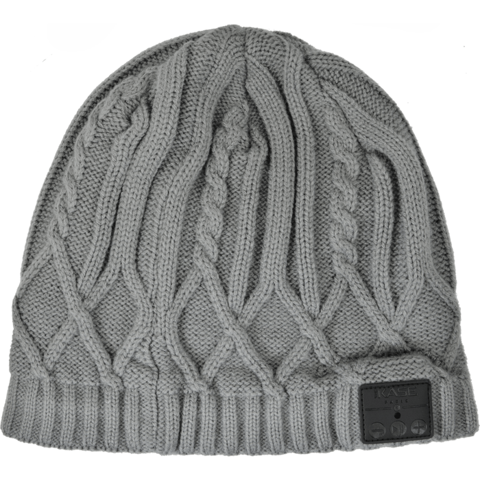 Casque Bluetooth Bonnet maille torsad&eacute;e