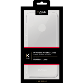 Coque hybride invisible pour Huawei Y7 2019, Transparent