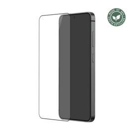 Protection d'écran en verre trempé (60% verre trempé recyclé) pour Samsung Galaxy S25 5G, Noir