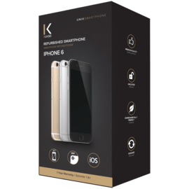 Case refurbished iPhone 6 64 Gb, Silver, unlocked