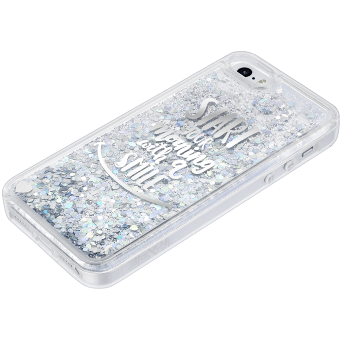 Custodia glitter Bling Bling ibrida per Apple iPhone 5 / 5S / SE, la tua migliore mattinata