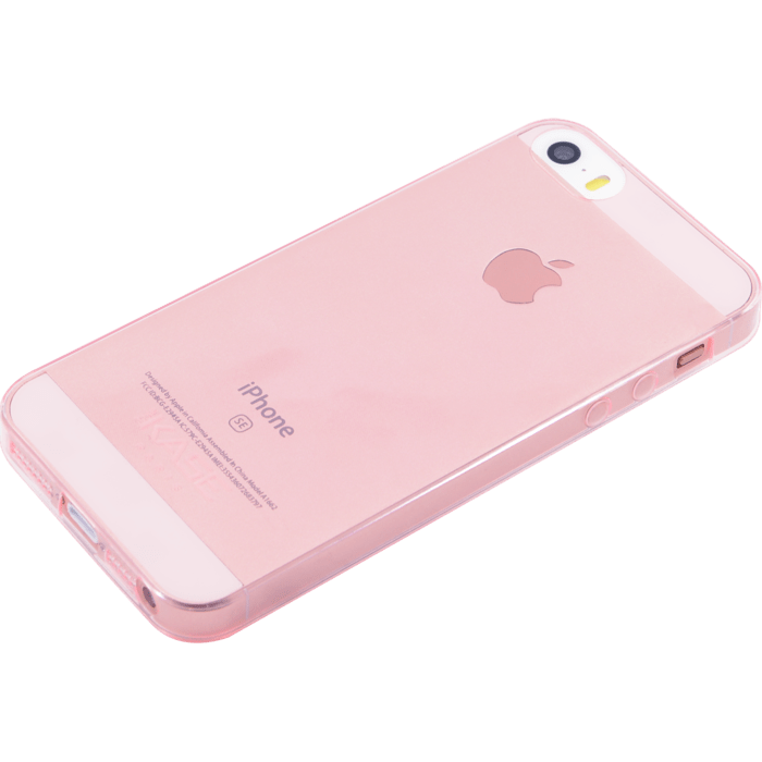 Coque pour Apple iPhone 5/5s/SE, Ultra Slim 0,6mm Transparent Rose
