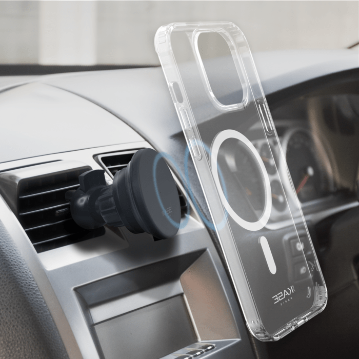 Coque antibact&eacute;rienne antichoc magn&eacute;tique invisible pour Apple iPhone 13 Pro, Transparente