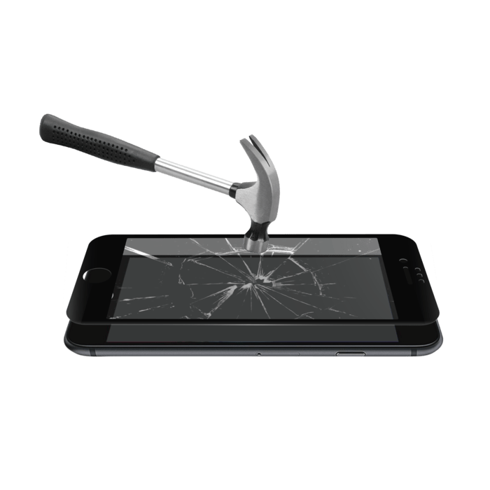 Protection d'écran en verre trempé Bord à Bord Incurvé pour Apple iPhone SE 2022, Noir