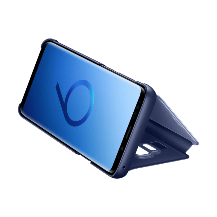 Clear View cover avec fonction Stand Bleu Galaxy S9+