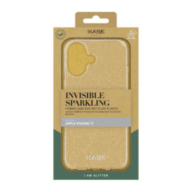 Coque hybride &eacute;tincelante invisible GEN 2.0 83% de plastique recycl&eacute; pour Apple iPhone 17, Transparente