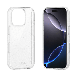 Coque hybride &eacute;tincelante invisible GEN 2.0 83% de plastique recycl&eacute; pour Apple iPhone 16 Pro, Transparente