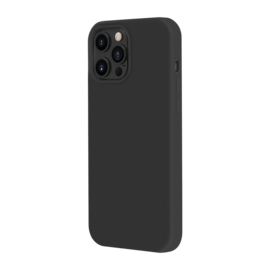 Coque en Gel de Silicone Doux pour Apple iPhone 13 Pro Max, Noir satin