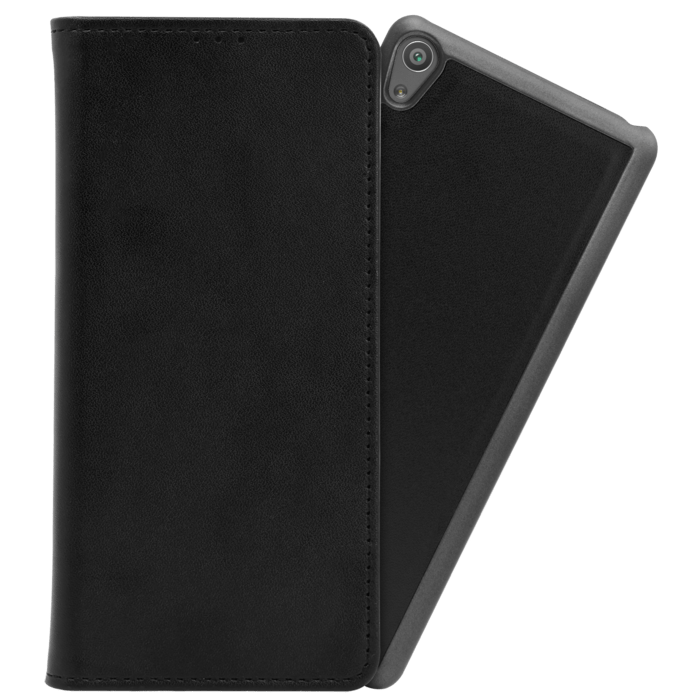 Étui et Coque slim magnétique 2-en-1 pour Sony Xperia XA, Noir
