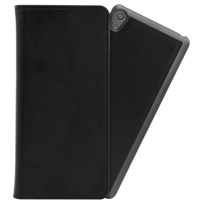 &Eacute;tui et Coque slim magn&eacute;tique 2-en-1 pour Sony Xperia XA, Noir