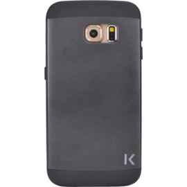 Coque slim anti-choc pour Samsung Galaxy S6 Edge, Gris sid&eacute;ral