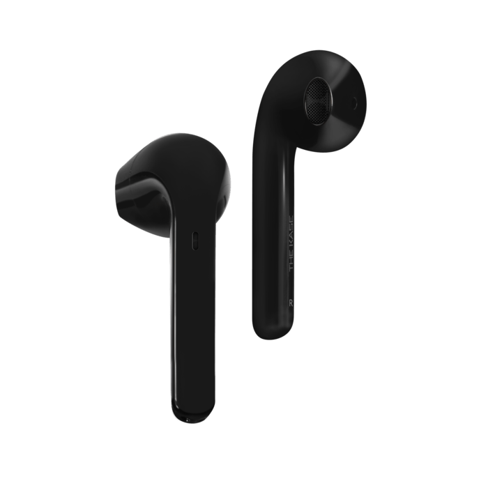 &Eacute;couteurs sans fil Sonik Lite On-Ear avec bo&icirc;tier de chargement, Noir de jais