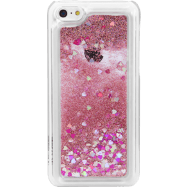 Case Bling Bling Glitter Case for Apple iPhone 5c, Pink Lady