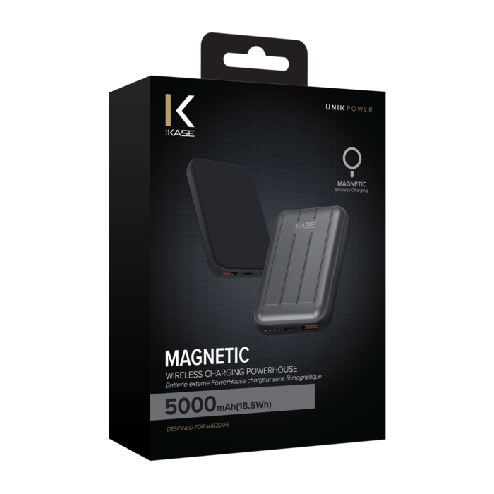 Magnetic Wireless Charging PowerHouse 5 000mAh (18.5Wh), Space Grey